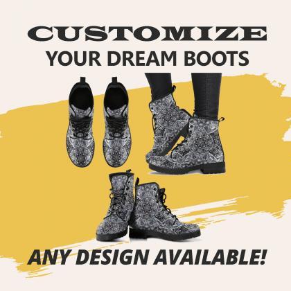 Bohemian Style Boots Handcrafted Women Boots,..