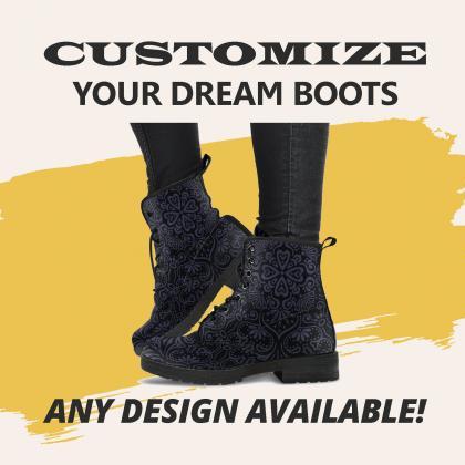 Bohemian Eclipse (black) Boots Handcrafted Women..