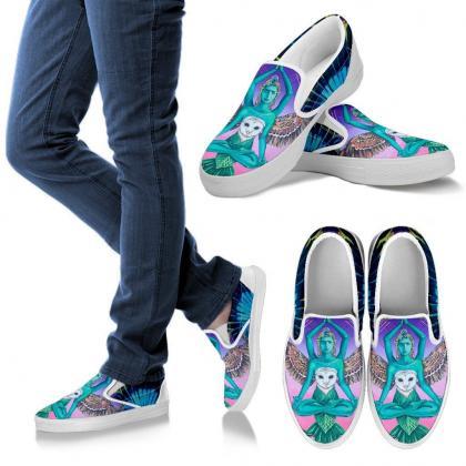 Another Worlds Soul Slipon Shoes, Handmade Women..