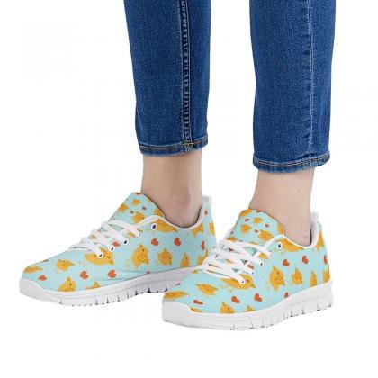 Cute Chicken Shoes, Custom Chick Shoes, Women..