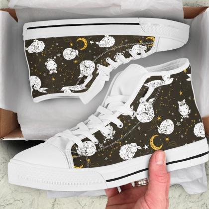 Constellation High Top Shoes, Custom Andromeda..