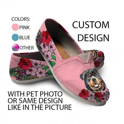 Rottweiler Shoes, Custom Picture, Dog Lovers,..