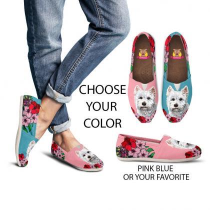 West Highland White Terrier Shoes, Custom Picture,..