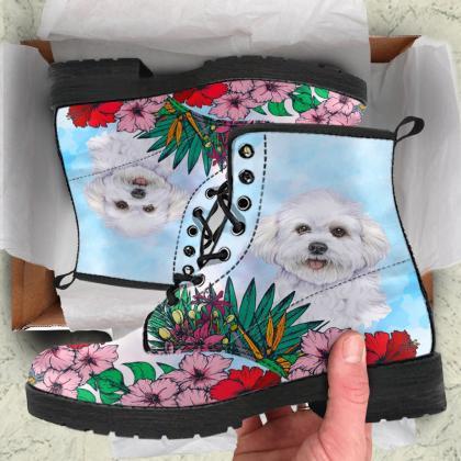 Bichon Frise Boots, Bichon Lovers, Custom Picture,..