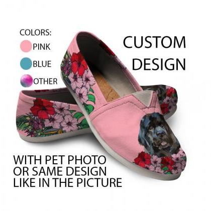 Newfoundland Shoes, Custom Picture, Dog Lovers,..