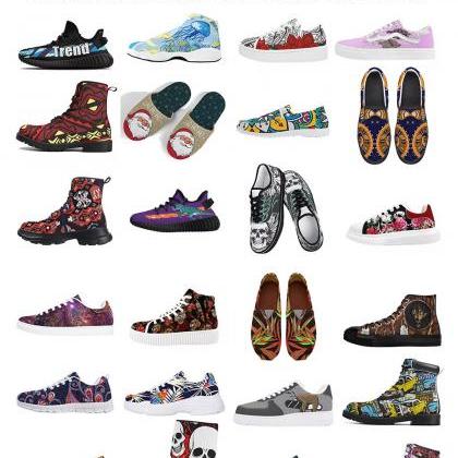 Dia De Los Muertos Shoes | Sugar Skulls Sneakers |..