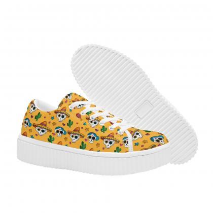 Floral Print Platform Shoes | Floral Sneakers |..