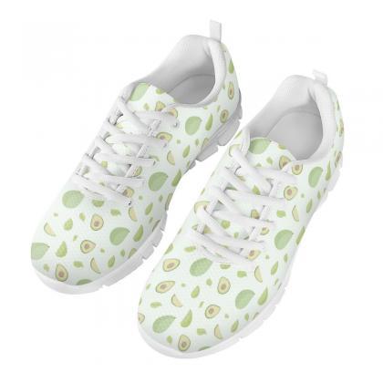 Avocado Shoes, Avocado Design Shoes, Vegan..