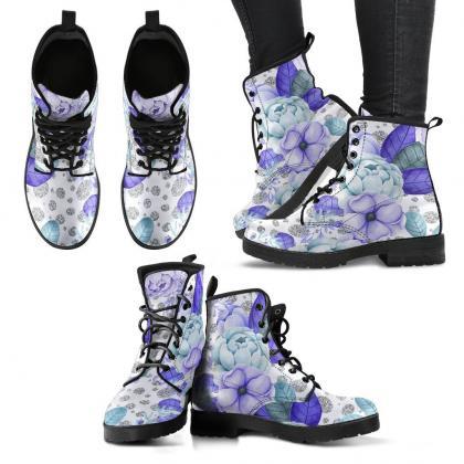 Winter Flowers Boots Handcrafted Women Boots,..