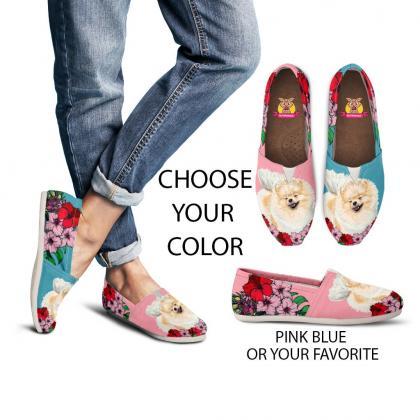 Spitz Shoes, Custom Picture, Dog Lovers, Animal..