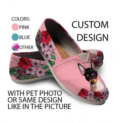 Toy Fox Terrier Shoes, Custom Picture, Dog Lovers,..