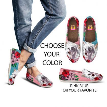 Chinese Crested Dog Women Shoes, Custom Picture,..