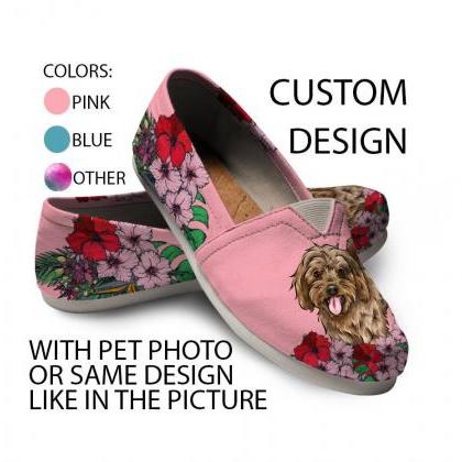 Cavapoo Women Shoes, Custom Picture, Dog Lovers,..