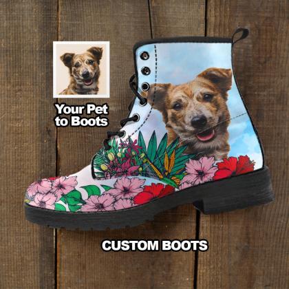 Custom Pet Boots, Custom Picture, Animal Lovers,..