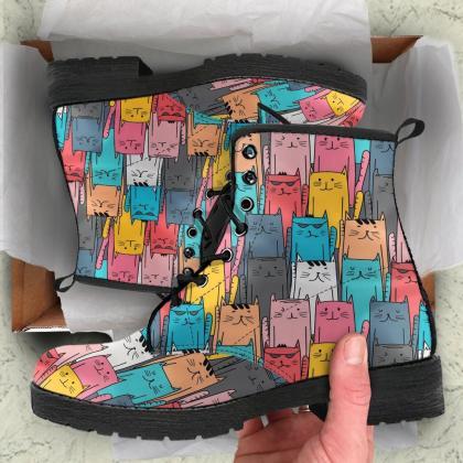 Colorful Spiritual Boots Handcrafted Women Boots,..