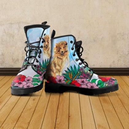 Rough Collie Boots, Rough Collie Lover Custom..