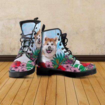 Akita Inu Boots, Akita Lovers, Custom Picture,..