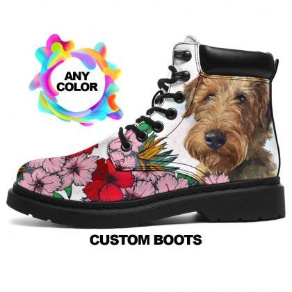 Welsh Terrier Boots, Welsh Terrier Lover Custom..