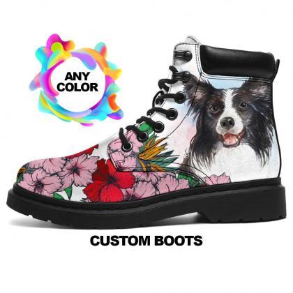 Border Collie Boots, Border Collie Lovers, Custom..