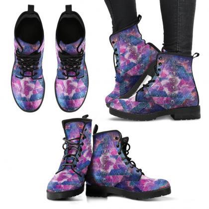 Chakra Geometric Boots Handcrafted Women Boots,..