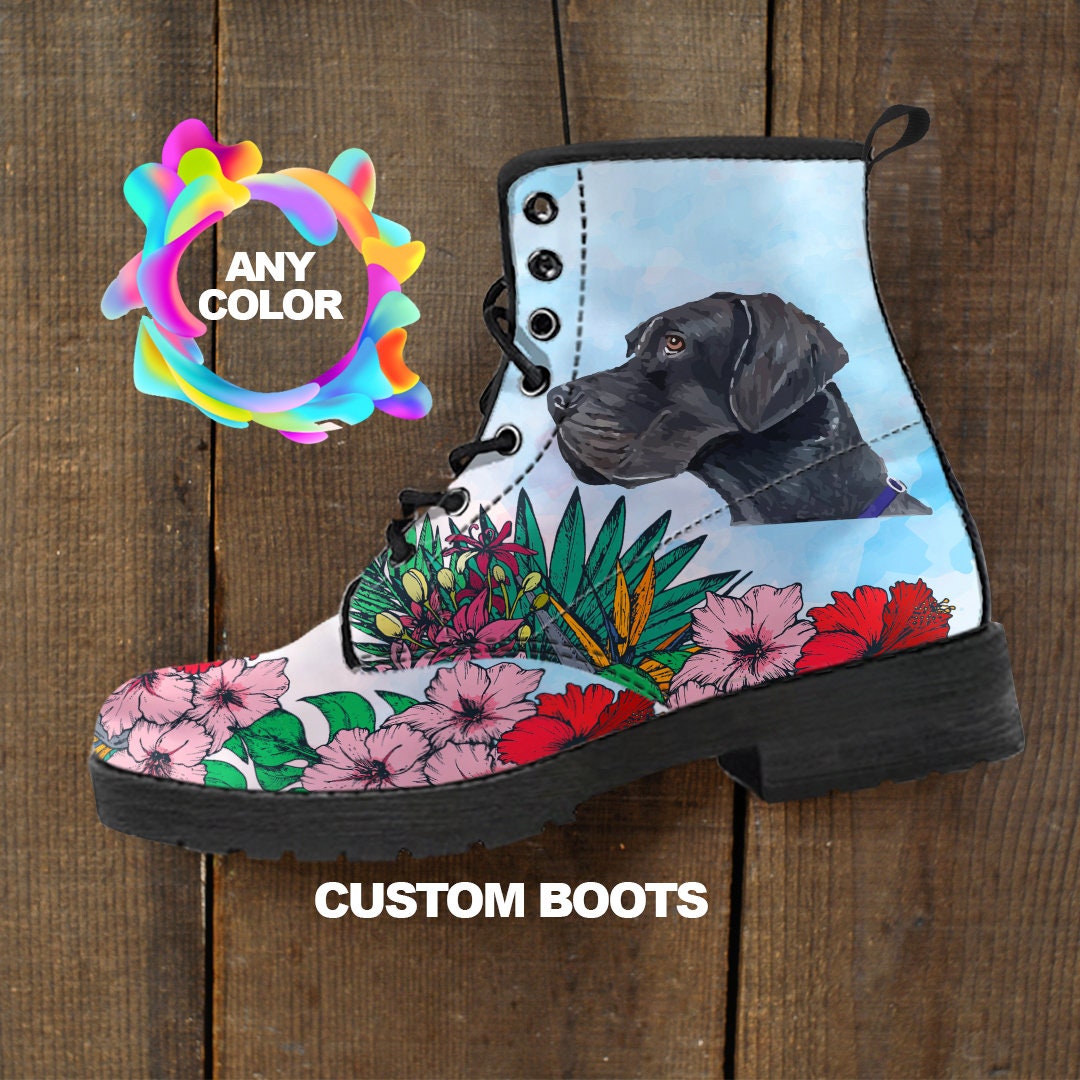 Great Dane Boots Great Dane Lover Custom Picture Animal Lovers