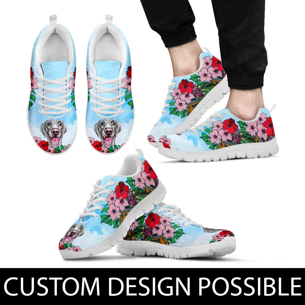 Weimaraner Sneakers Custom Picture Animal Lovers Women Shoes Sneakers Trainers Dog Sneakers Dog Shoes