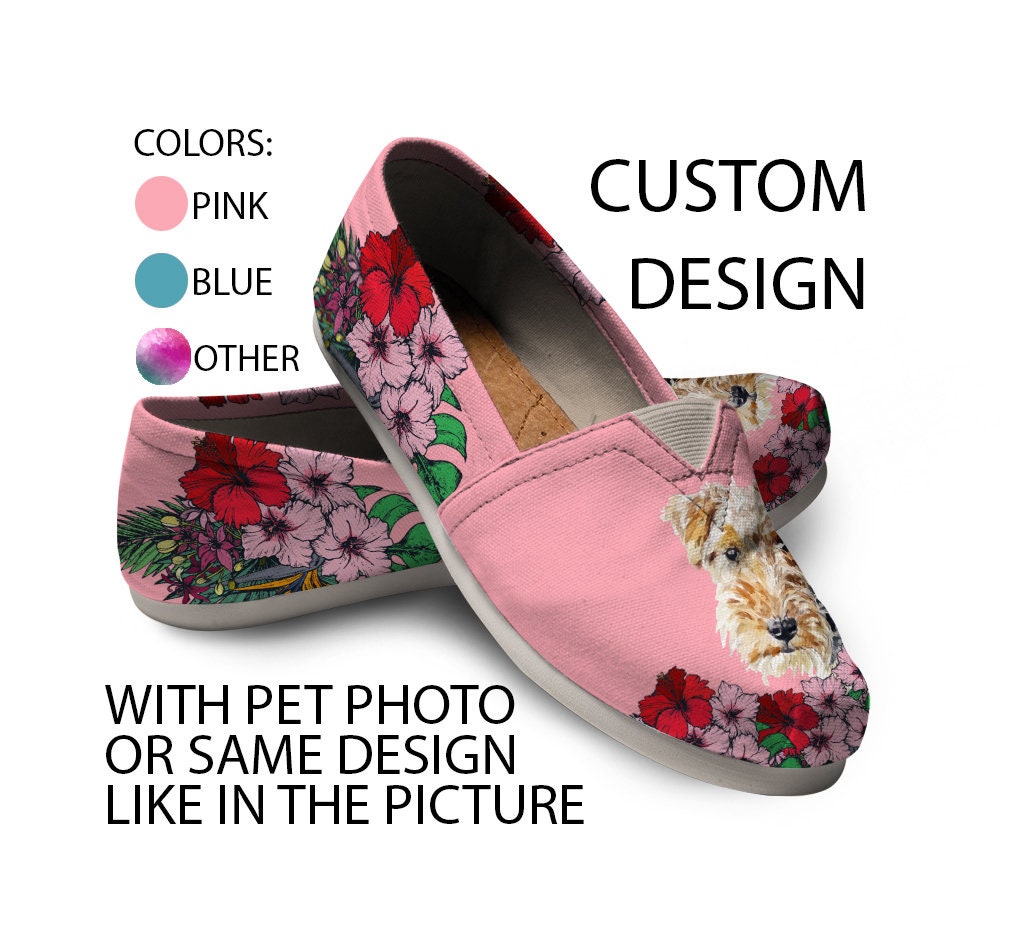 Lakeland Terrier Shoes, Custom Picture, Dog Lovers, Animal Lovers, Women Shoes, Sneaker, Custom Dog Shoes