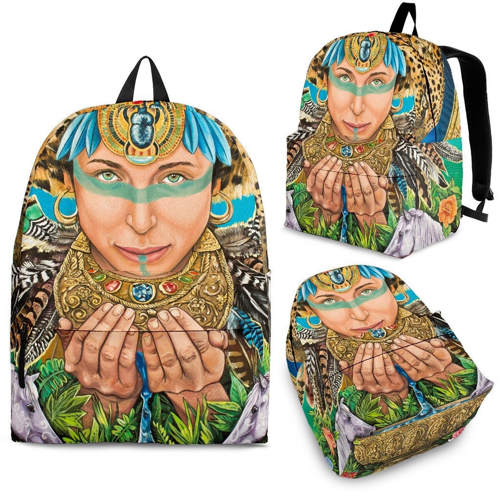 Water Of Wisdom Backpack, Custom Design, Custom Backpack ,made To Order, Handmade