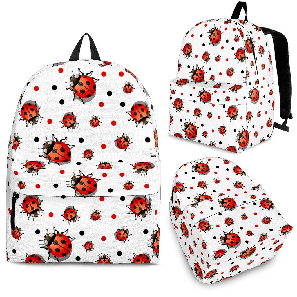 Ladybird Backpack, Custom Design, Custom Backpack ,made To Order, Handmade