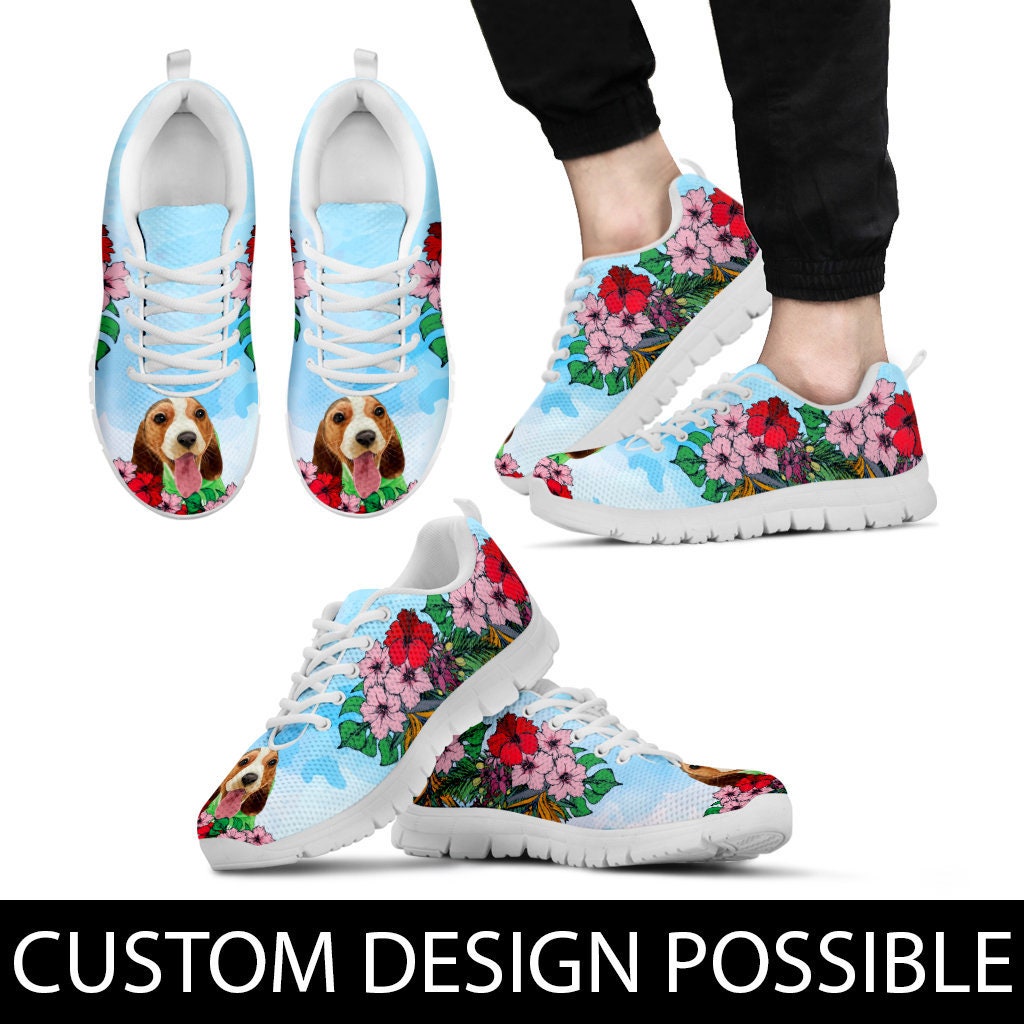 Beagle Sneakers Custom Picture, Beagle Lovers, Animal Lovers, Women Shoes, Sneakers, Trainers