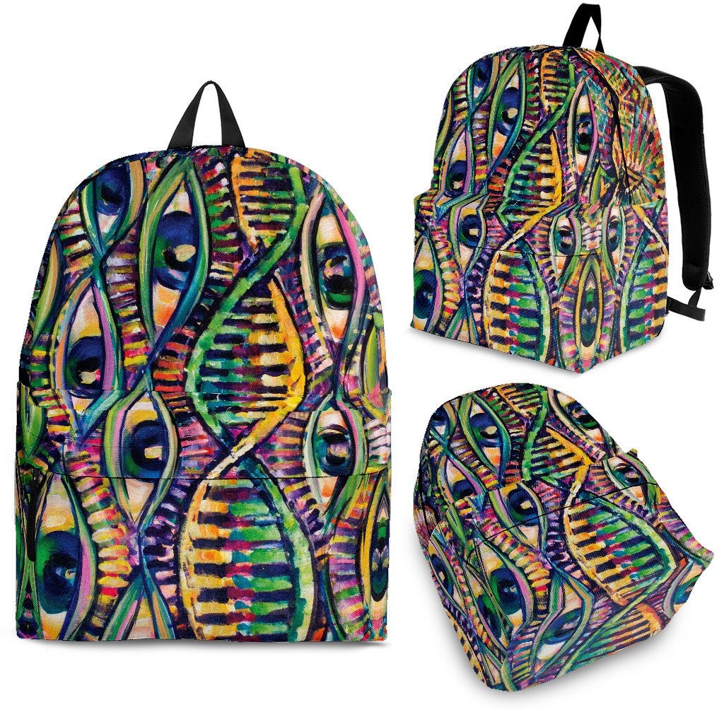 Dna Painting Backpack, Custom Design, Custom Backpack ,made To Order, Handmade