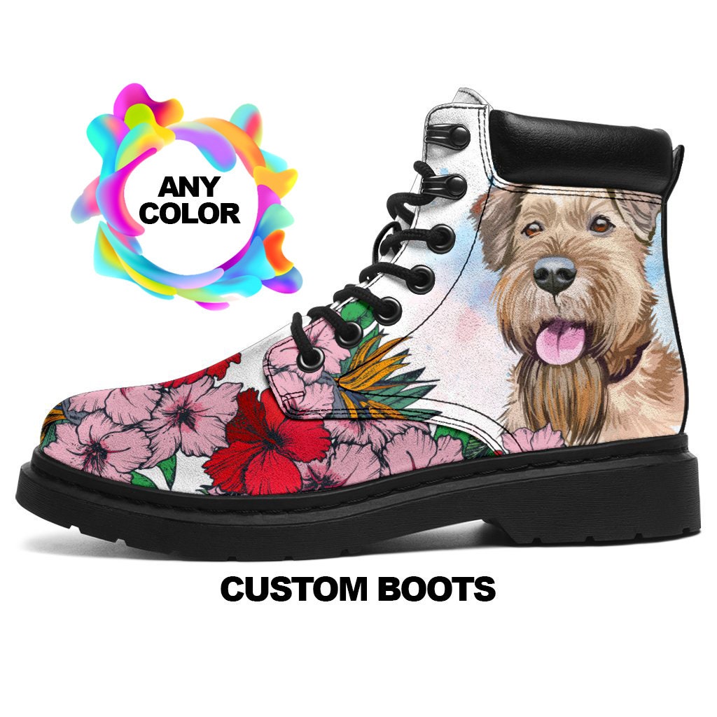 Irish Terrier Boots, Irish Terrier Lover Custom Picture, Animal Lovers, Women Boots