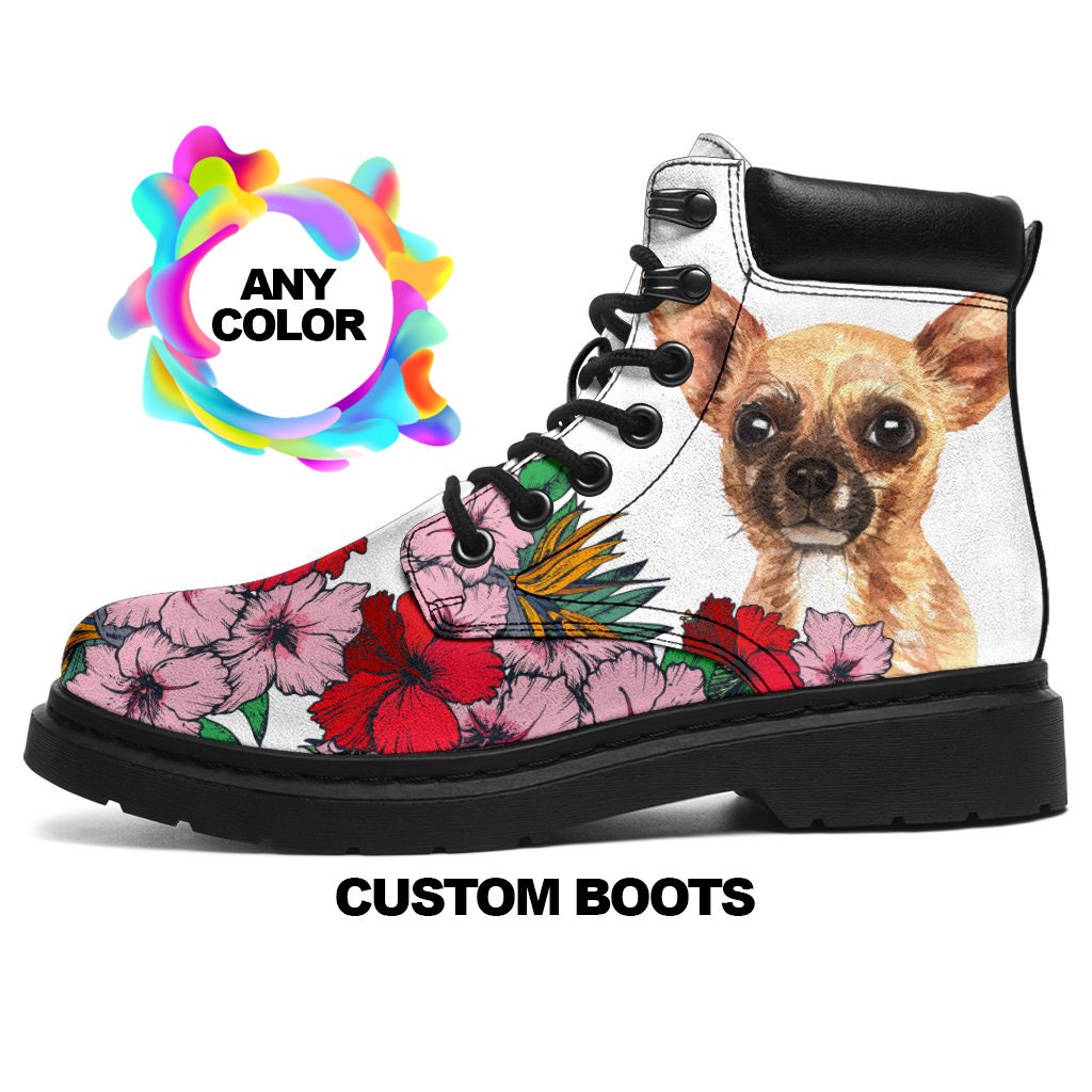 Chihuahua Boots, Chihuahua Lovers, Custom Picture, Animal Lovers, Women Boots