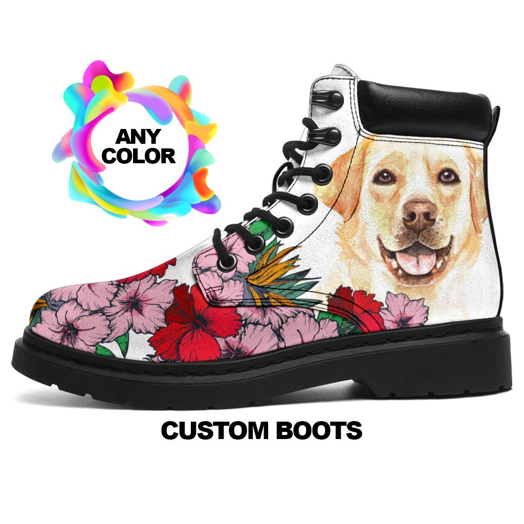 Labrador Retriever Boots, Labrador Retriever Lovers, Custom Picture, Animal Lovers, Women Boots
