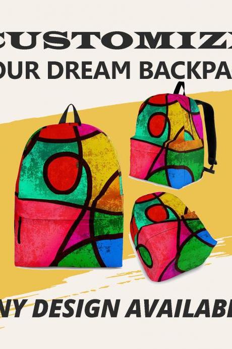 BoHo - Backpack, custom design, custom backpack ,made to order, handmade