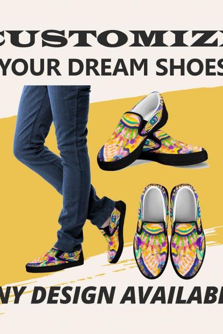 Bobby Eye Breath Slipon Shoes, Handmade Women Shoes, Slip On Shoes, Dream Shoes