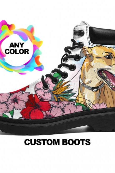 Greyhound Boots, Greyhound Lover Custom Picture, Animal Lovers, Women Boots