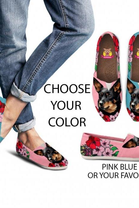Lancashire Heeler Shoes, Custom Picture, dog lovers, Animal lovers, Women shoes, sneaker, custom dog shoes