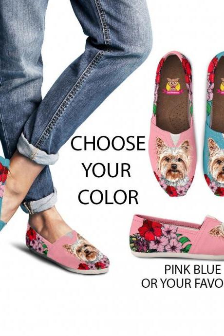 Calm Terrier Shoes, Custom Picture, Dog Lovers, Animal Lovers, Women Shoes, Sneaker, Custom Dog Shoes