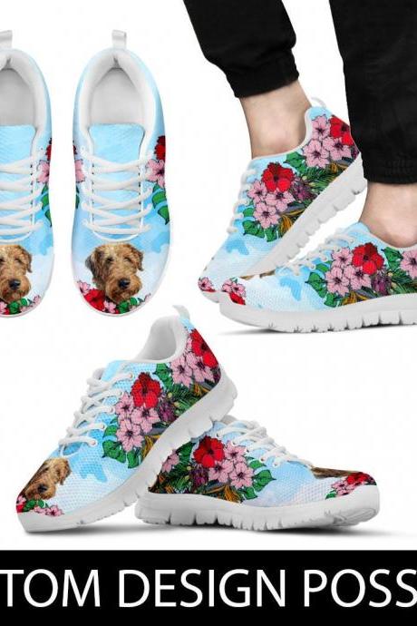 Welsh Terrier Sneakers Custom Picture, Animal Lovers, Women Shoes, Sneakers, Trainers, Dog Sneakers, Dog Shoes