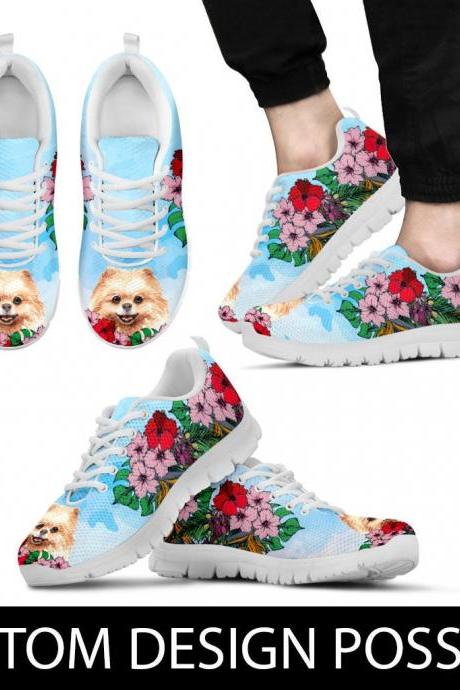 Pomeranian sneakers Custom Picture, Animal lovers, Women shoes, sneakers, trainers, Dog sneakers, dog shoes