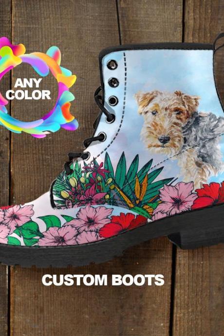 Lakeland Terrier BOOTS, Lakeland Terrier lover Custom Picture, Animal lovers, Women Boots