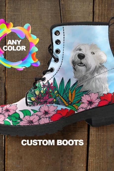 Sealyham Terrier BOOTS, Sealyham Terrier lover Custom Picture, Animal lovers, Women Boots