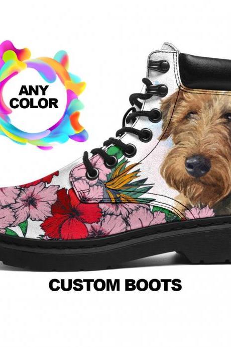 Welsh Terrier Boots, Welsh Terrier Lover Custom Picture, Animal Lovers, Women Boots