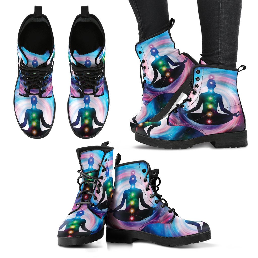 Mandala Chakra Design Women's Leather Boots main image 0